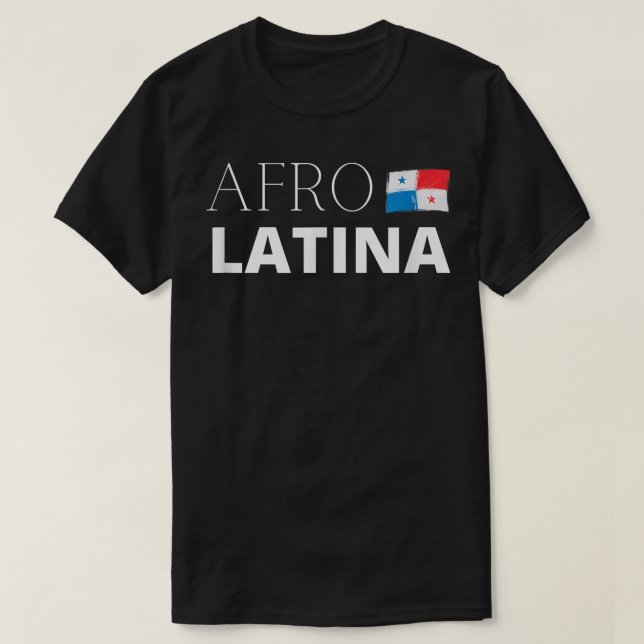 Panamanska Afro Latina Panama Afro Latina Flagga G T Shirt (Design framsida)
