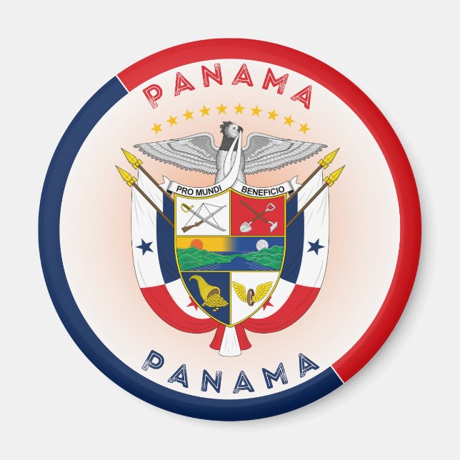 Panamas kulturarvsemblem magnet (Framsidan)