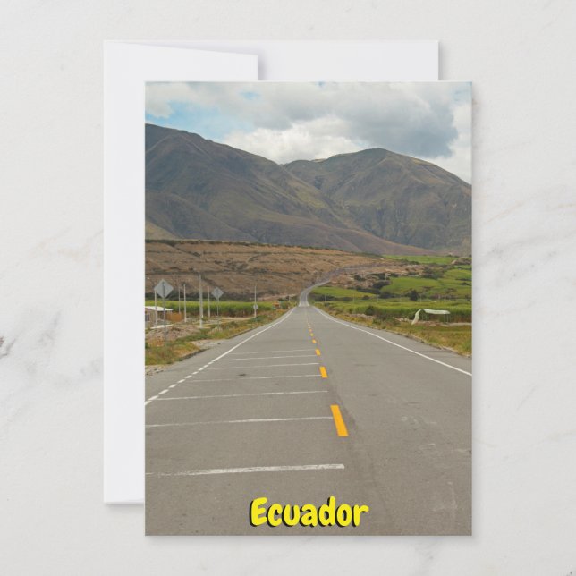 Panamerican Highway, Ecuador Kort (Framsida)