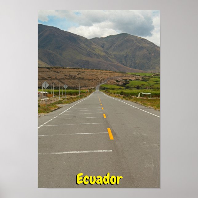 Panamerican Highway, Ecuador Poster (Framsidan)