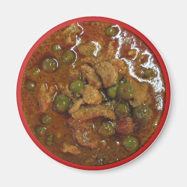 Panang Thai Curry [พ ะ แ น ง] ... Thailand Street  Magnet (Framsidan)