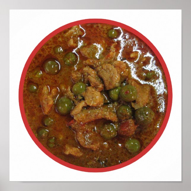 Panang Thai Curry [พ ะ แ น ง] ... Thailand Street  Poster (Framsidan)