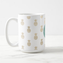 Panas av tropiska Guld Kaffemugg