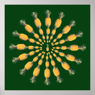 panas frukt mandala poster