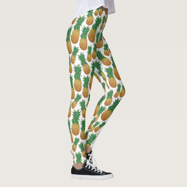 Panas Mönster baljväxter Leggings (Höger)