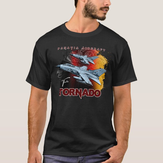 Panavia-Tornadot Europeiska militära flygplan T Shirt (Framsida)