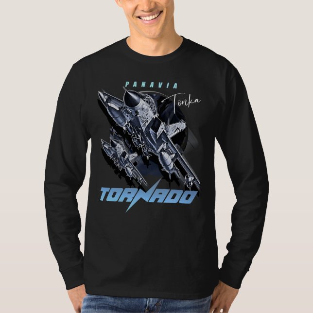 Panavia-Tornadot Luft-styrkans stridsjetplan T Shirt (Framsida)