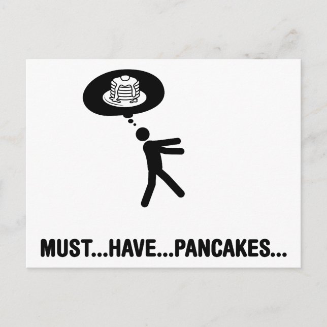 Pancake Älskare Vykort (Framsida)