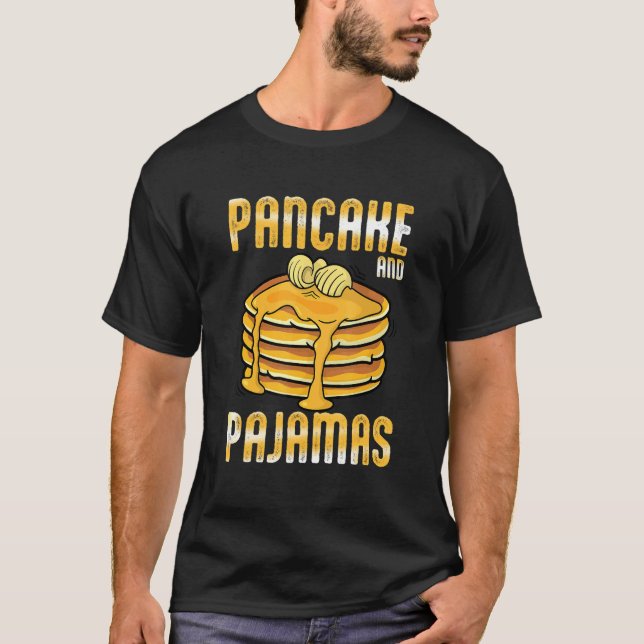 Pancake and Pajamas design T Shirt (Framsida)