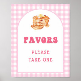 Pancake Breakfast 1:a födelsedag - favoritsignatur Poster