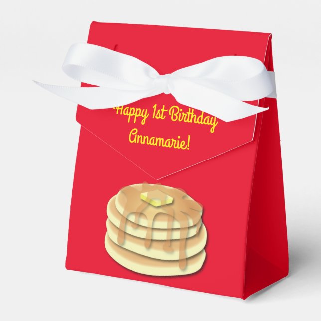 Pancake Breakfast Brunch Födelsedagsfest Kids Presentaskar (Framsidan Sidan)