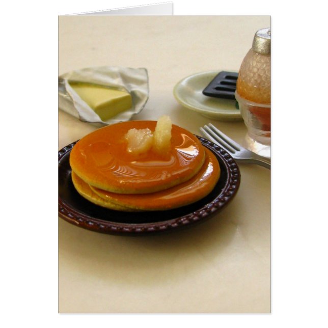 Pancake Breakfast Hälsningskort (Framsidan)