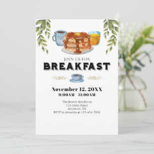 Pancake Breakfast-inbjudan Inbjudningar