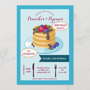 Pancake Breakfast-inbjudan Inbjudningar