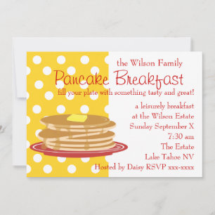 Pancake Breakfast Inbjudningar