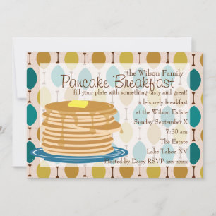 Pancake Breakfast Inbjudningar