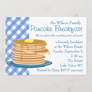 Pancake Breakfast Inbjudningar