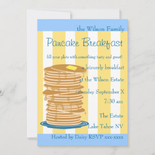 Pancake Breakfast Inbjudningar