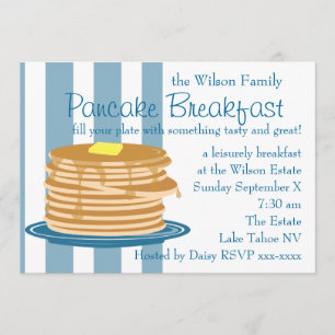 Pancake Breakfast Inbjudningar
