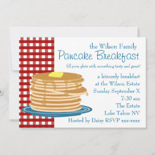 Pancake Breakfast Inbjudningar