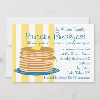 Pancake Breakfast Inbjudningar