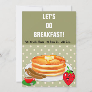 Pancake Breakfast-inbjudningar Inbjudningar