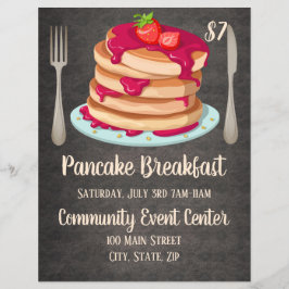 Pancake Breakfast Promotional Flyer