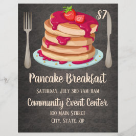 Pancake Breakfast Promotional Flyer
