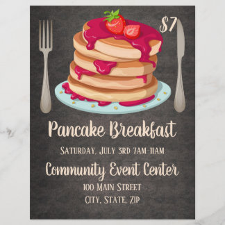 Pancake Breakfast Promotional Flyer