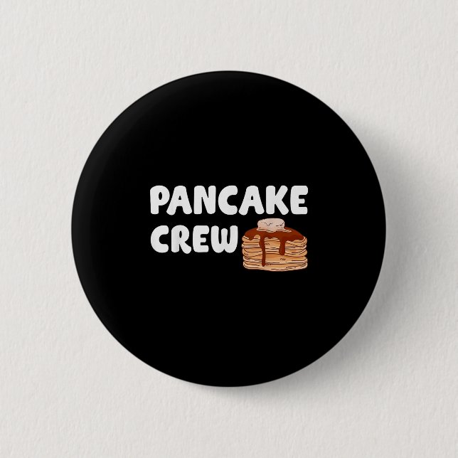 Pancake Crew Funny Pancake Lover Pancake Christmas Knapp (Framsida)