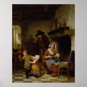 Pancake Day, 1845 Poster