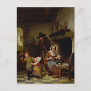 Pancake Day, 1845 Vykort
