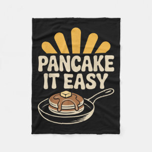 Pancake Det är enkelt att göra det lätt för Breakf Fleecefilt