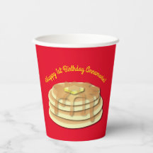 Pancake Födelsedagsfest Flapjack Cute Kids