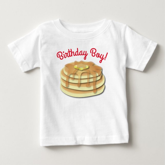Pancake Födelsedagsfest T Shirt (Framsida)