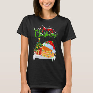 Pancake Food Julafton Dekorations Santa Pancake Kr T Shirt