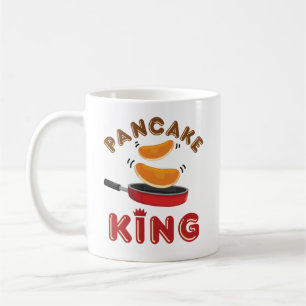 Pancake Kung lördag morgon Pancakes Kaffemugg