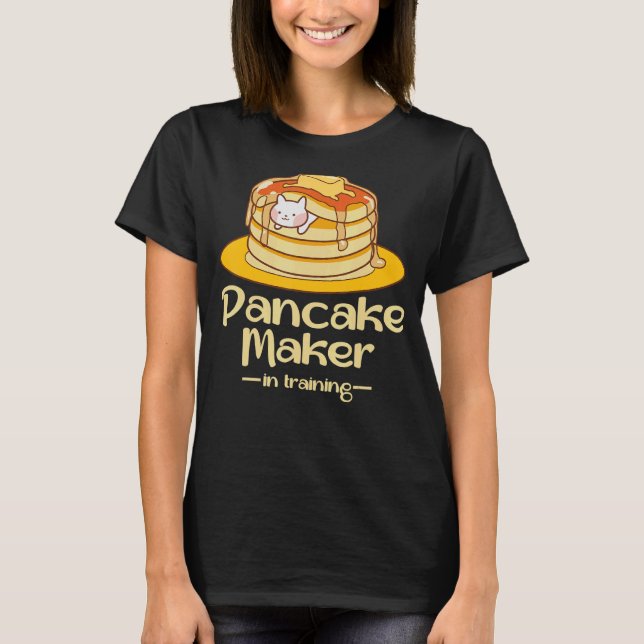 Pancake Maker Pappa Pancake Flapjack Breakfast T Shirt (Framsida)