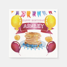 Pancake och Pajamas Birthday Pappersservett