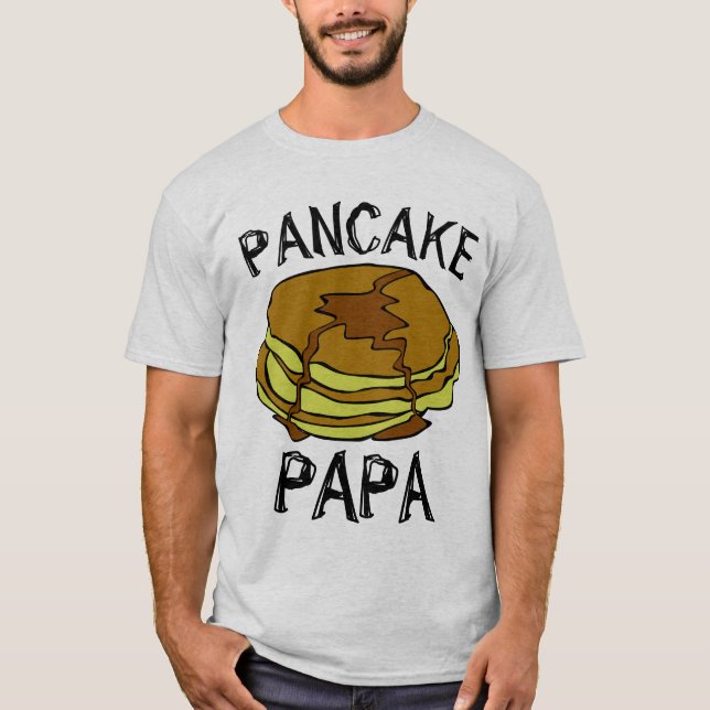 PANCAKE PAPPA PAPPA FARS DAG T-Shirts (Framsida)
