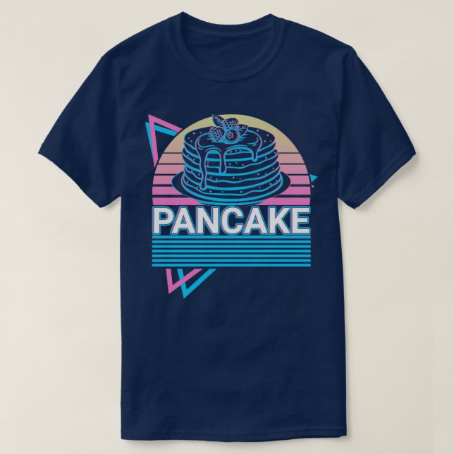 Pancake Retro Gift T Shirt (Design framsida)