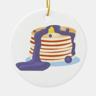 Pancake Stack Julgransprydnad Keramik
