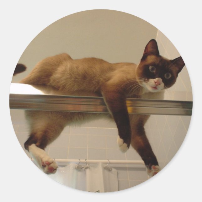 Pancake Sticker Runt Klistermärke (Framsida)