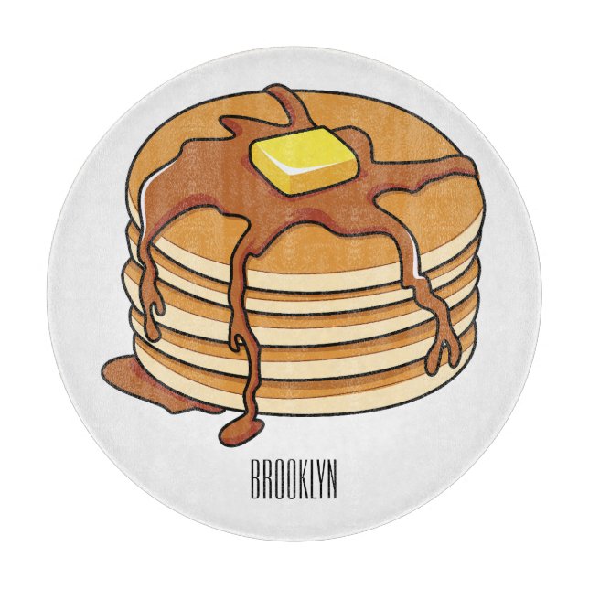 Pancake tecknad illustration (Framsidan)