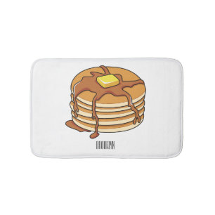 Pancake tecknad illustration badrumsmatta