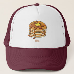 Pancake tecknad illustration keps