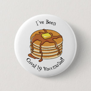 Pancake tecknad illustration knapp