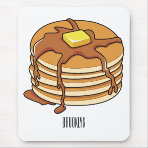 Pancake tecknad illustration musmatta