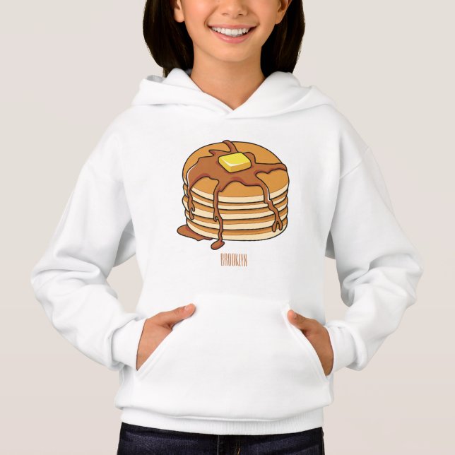 Pancake tecknad illustration t shirt (Framsida)