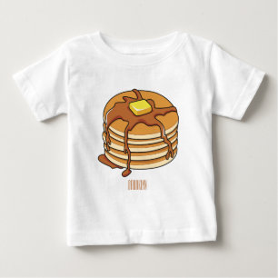 Pancake tecknad illustration t shirt